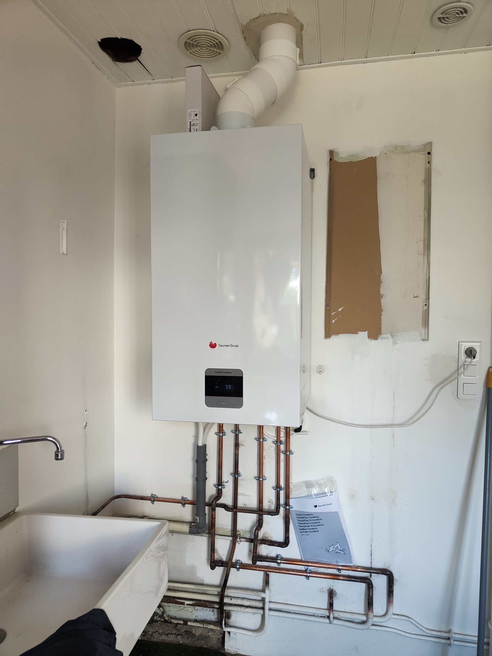 Installation de système de chauffage